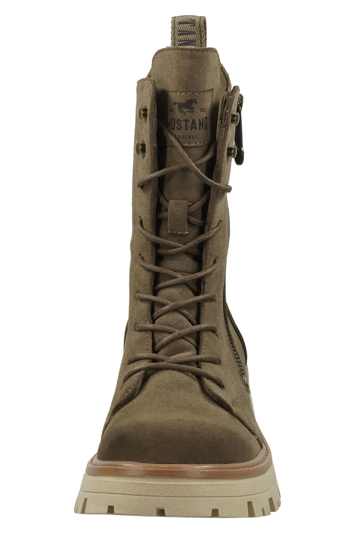 Mustang  Stiefelette - Braun - Blockabsatz