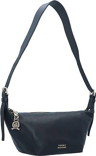 TOMMY HILFIGER Casual Schultertasche Leder 28 cm