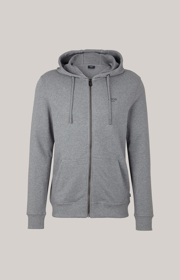 Sweatjacke Salvatore in Grau meliert