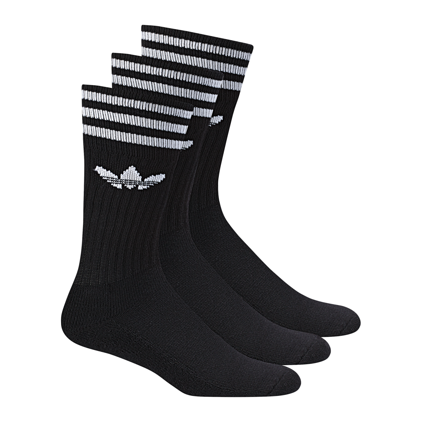 adidas Originals Solid Crew Socken 3erPack Schwarz