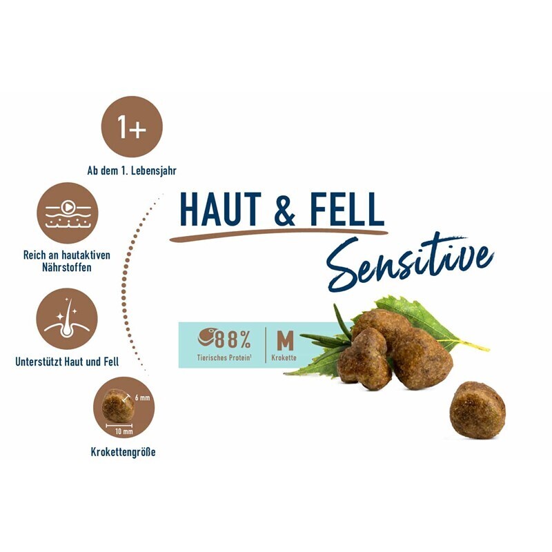 HAPPY CAT Trockenfutter HAPPY CAT Sensitive Haut & Fell 1,3 kg