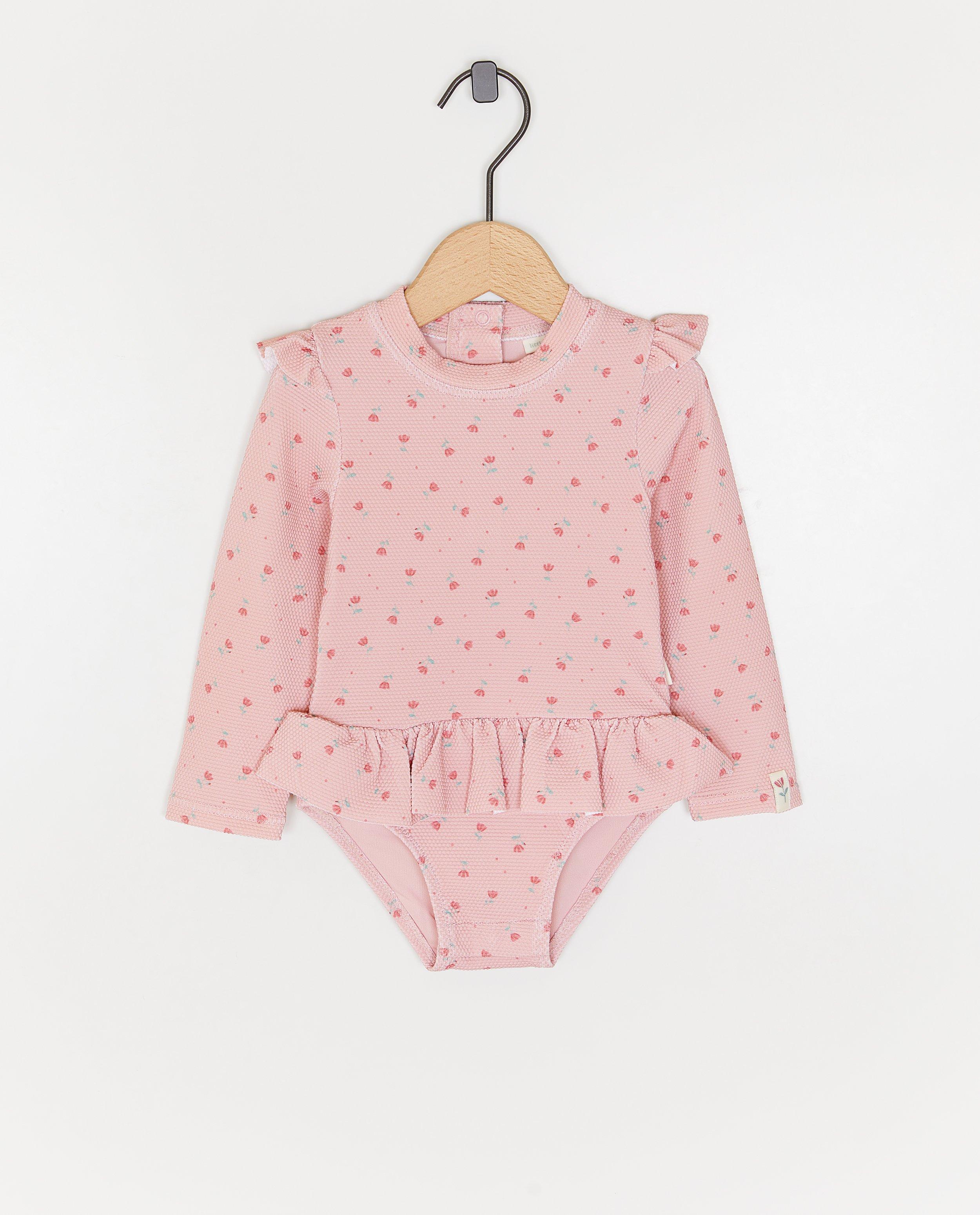 Little Dutch Textured fürdőruha, 62-92 rózsaszín