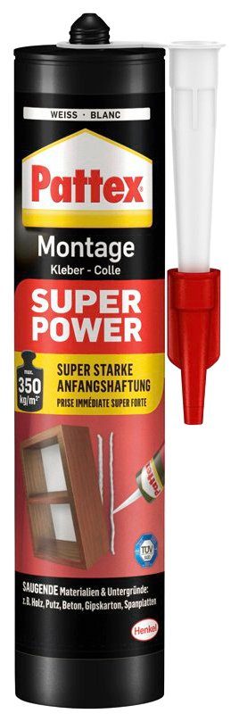 Pattex Montagekleber Super Montage und Kleben statt Bohren, (Set, 2-tlg)