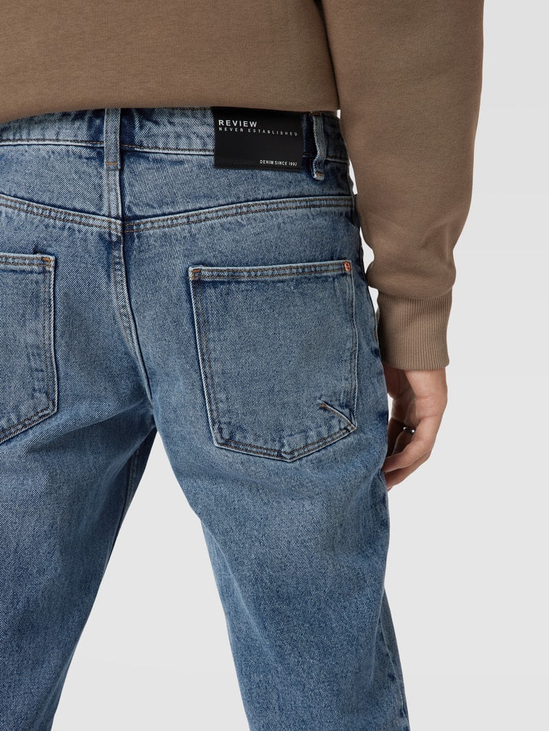 Mid Rise Jeans im Slim Fit in blau