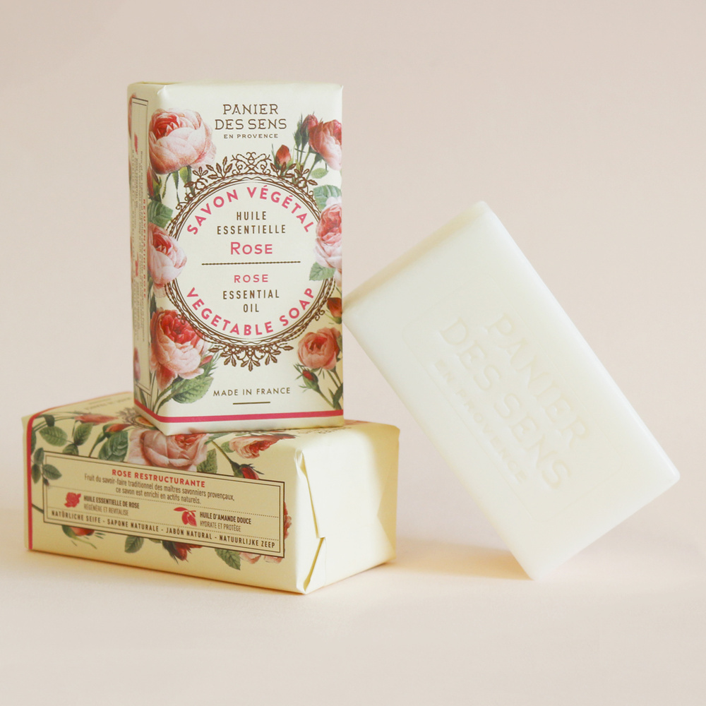 Panier des Sens Rose Régénérante Savon Extra Doux