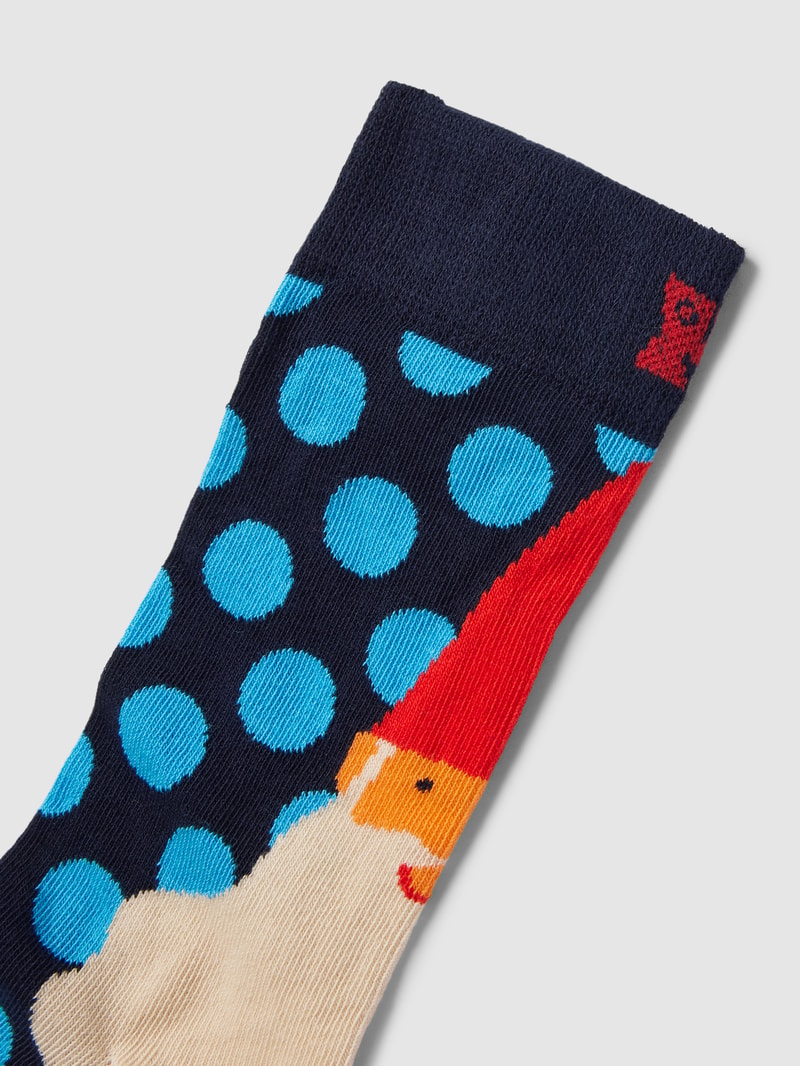 Socken mit Allover-Muster in blau