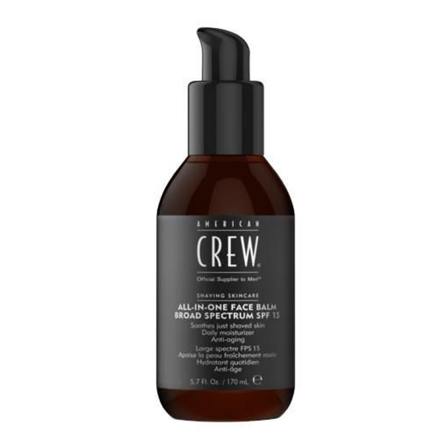 American Crew Baume Visage Tout en Un SPF15 Hydratant Quotidien 170 ml