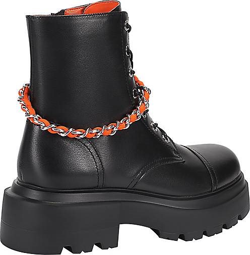 ekonika Schnürboots mit kontrastierendem Accessoire