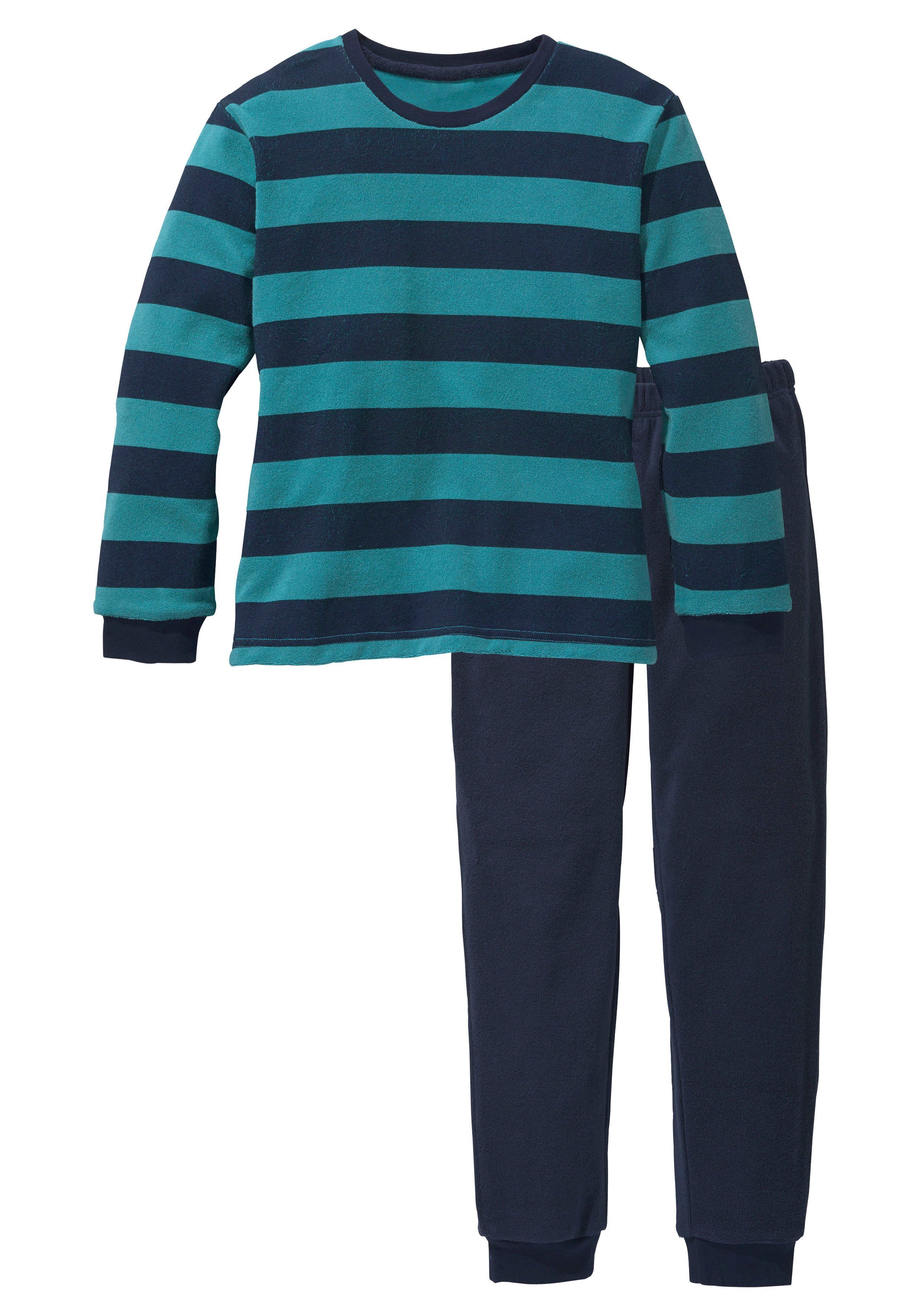 AUTHENTIC LE JOGGER Pyjama (2 tlg., 1 Stück) aus Frottee, mit Bündchen