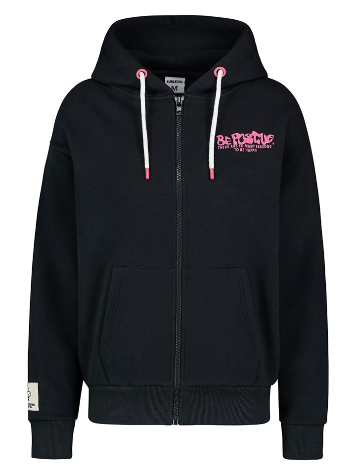 Sublevel Sweatjacke in Schwarz günstig kaufen