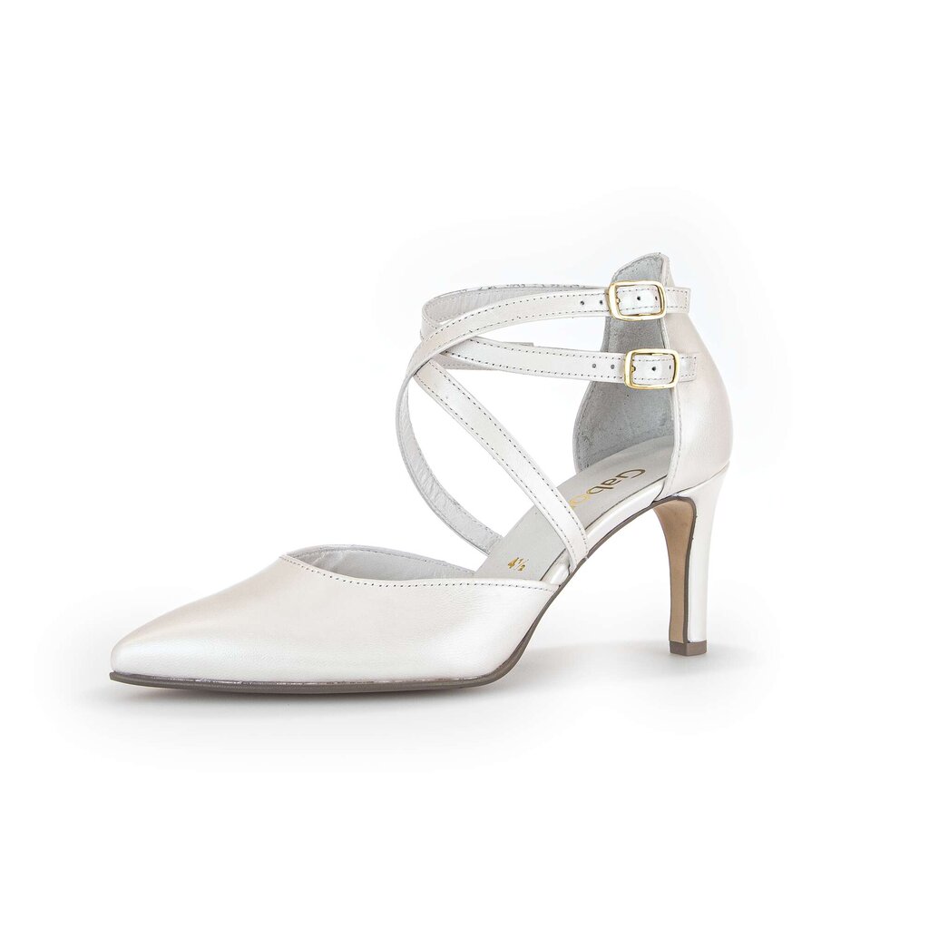 Gabor fashion Spangenpumps weiß