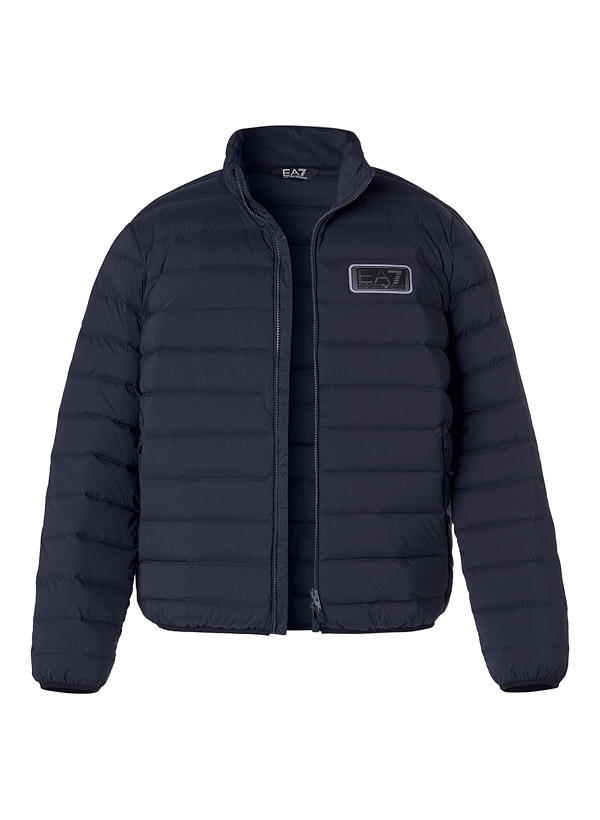 EA7, Daunenjacke, Mikrofaser, blau