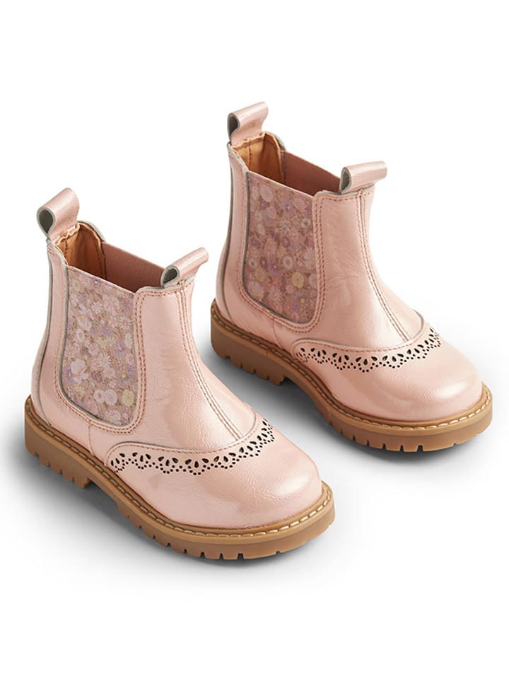 Wheat Leder-Chelsea-Boots in Rosa günstig kaufen 29
