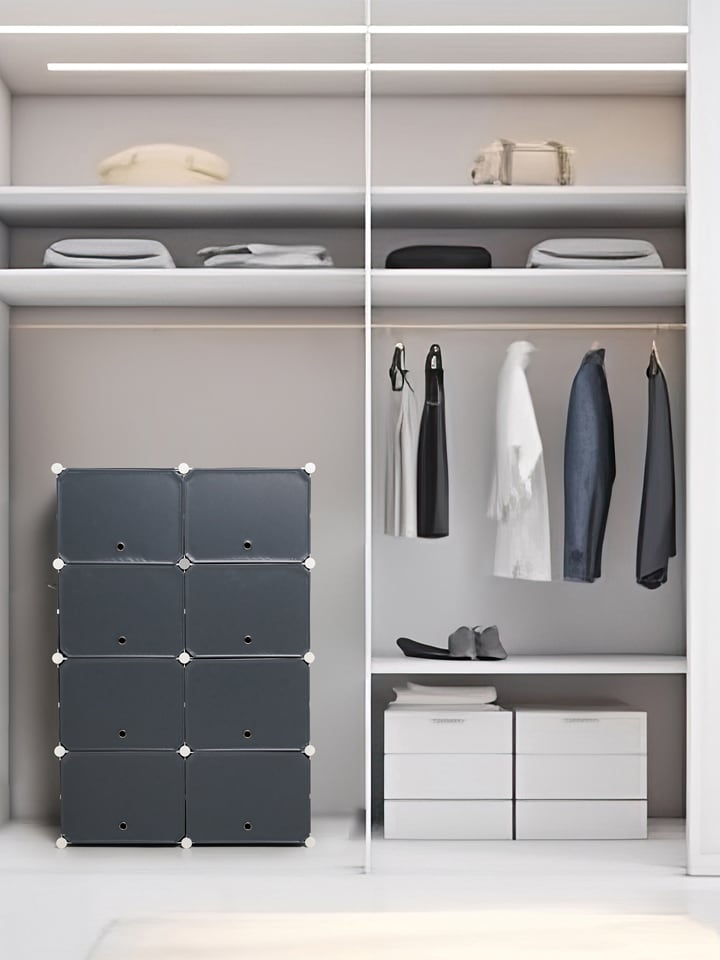 InnovaGoods Schuhschrank in Grau - (B)84 x (H)96 x (T)32 cm günstig kaufen onesize