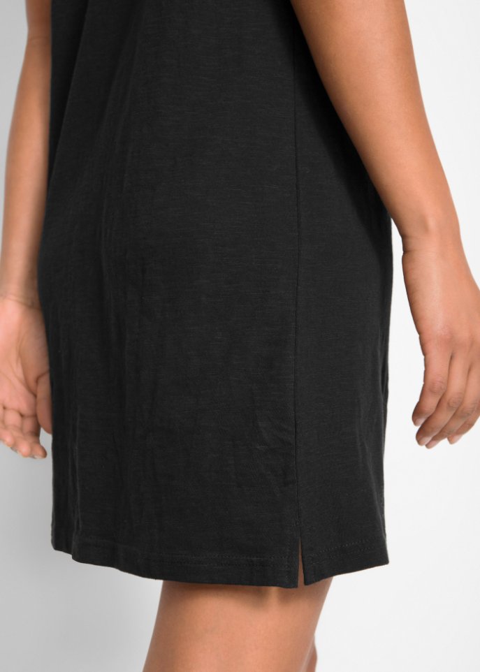 Flammgarn-Jerseykleid