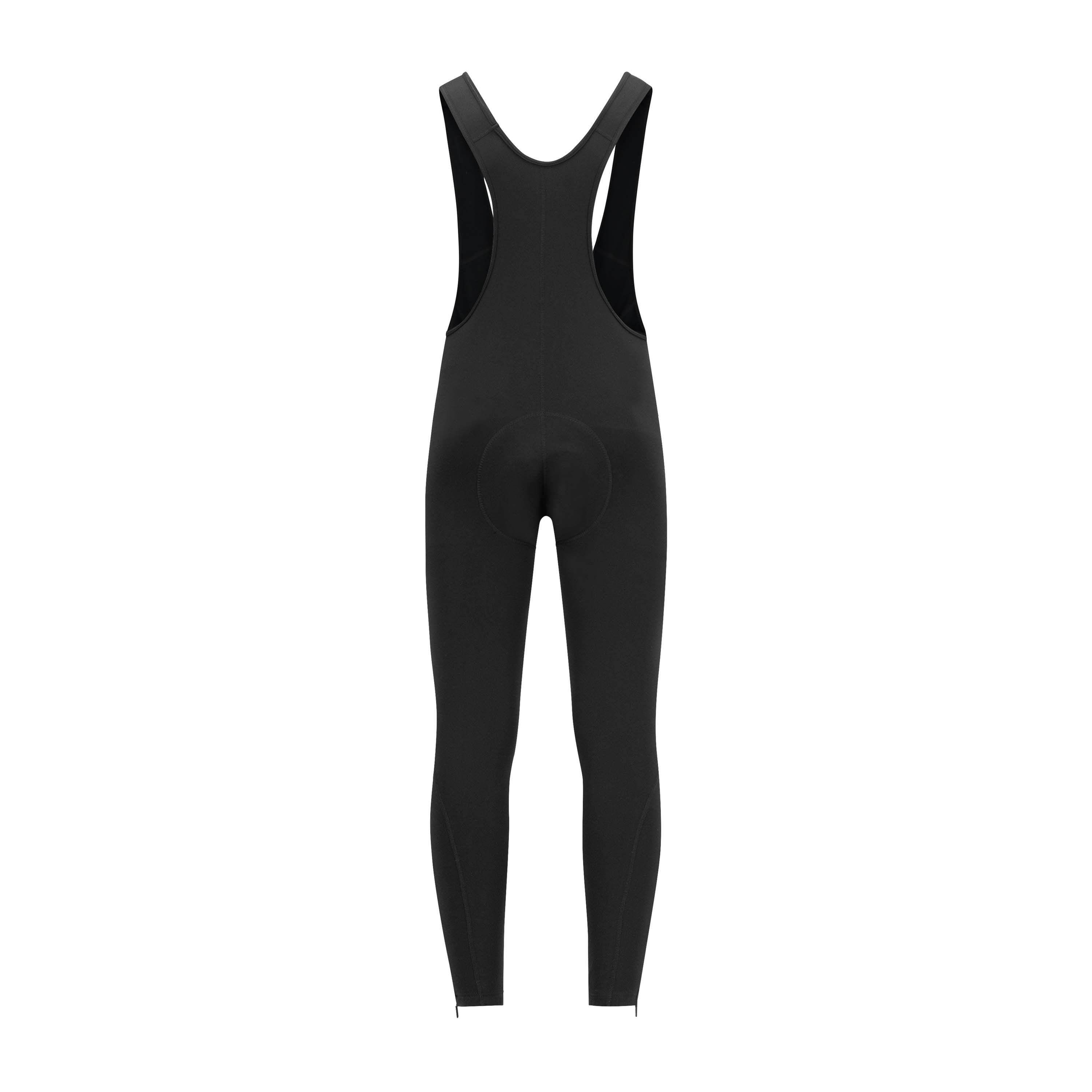 Rogelli Core Black Herren lange Radhose mit Träger
