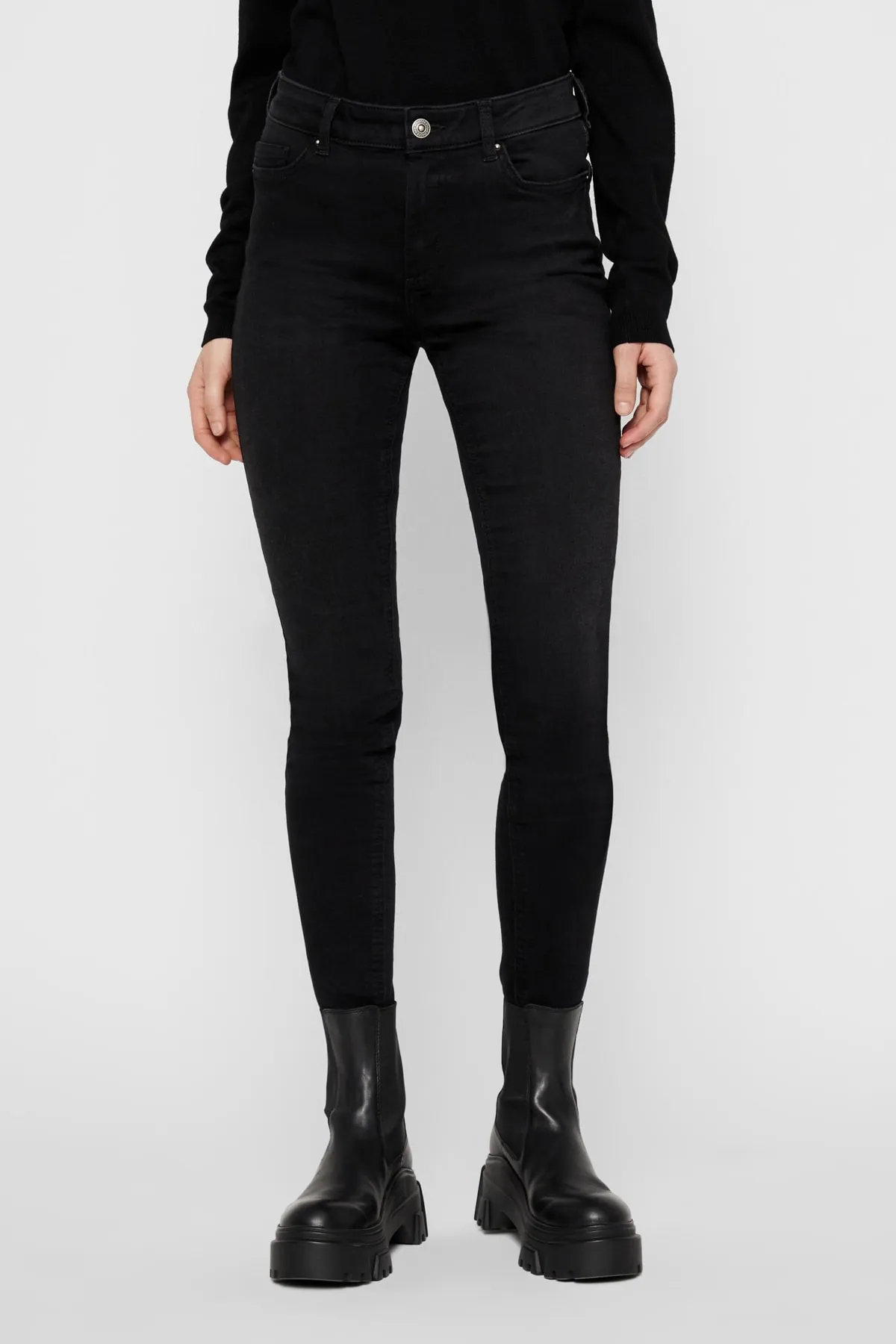 PIECES  Jeans - Schwarz - Skinny