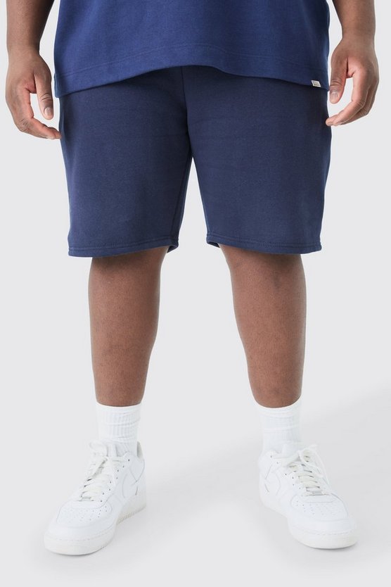 Plus lockere Jersey-Shorts