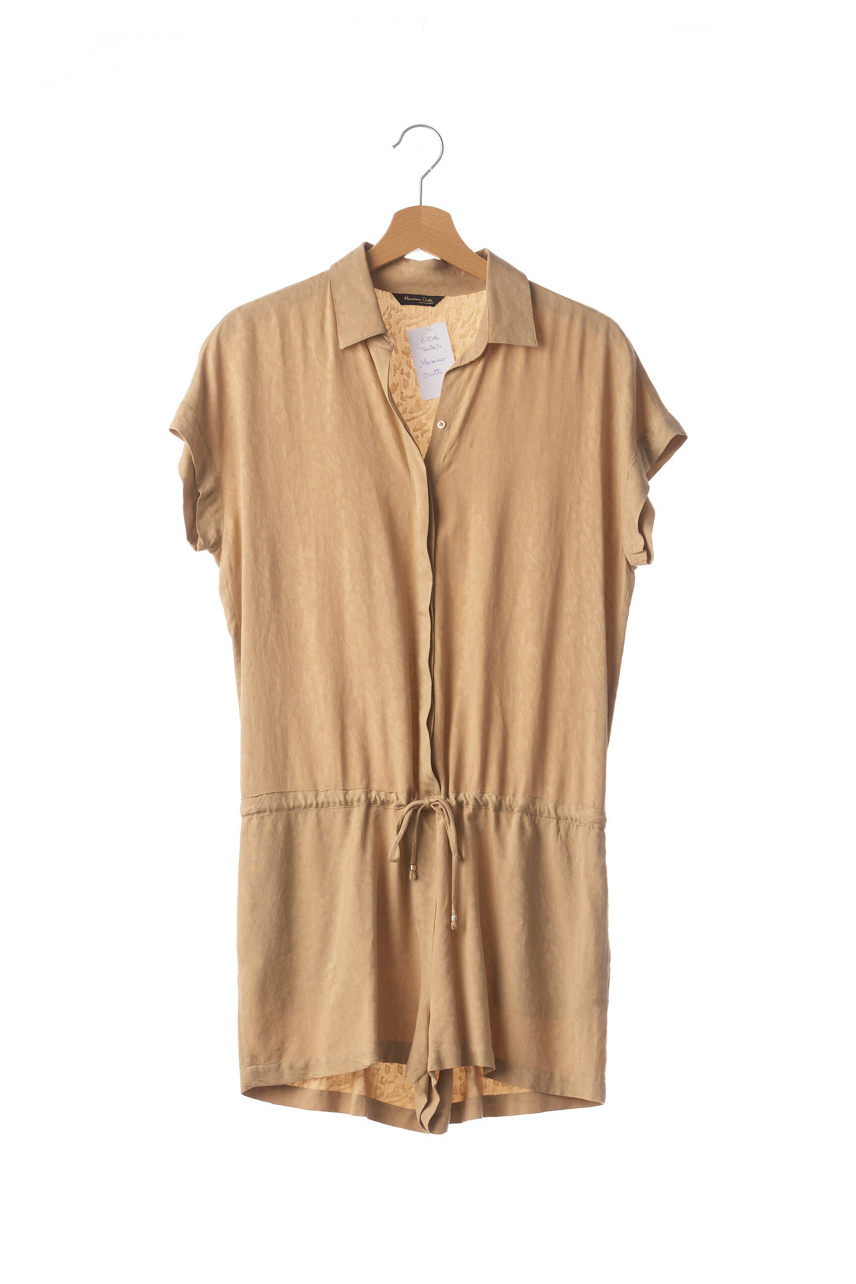 Massimo Dutti Combi Shorts Femme couleur beige