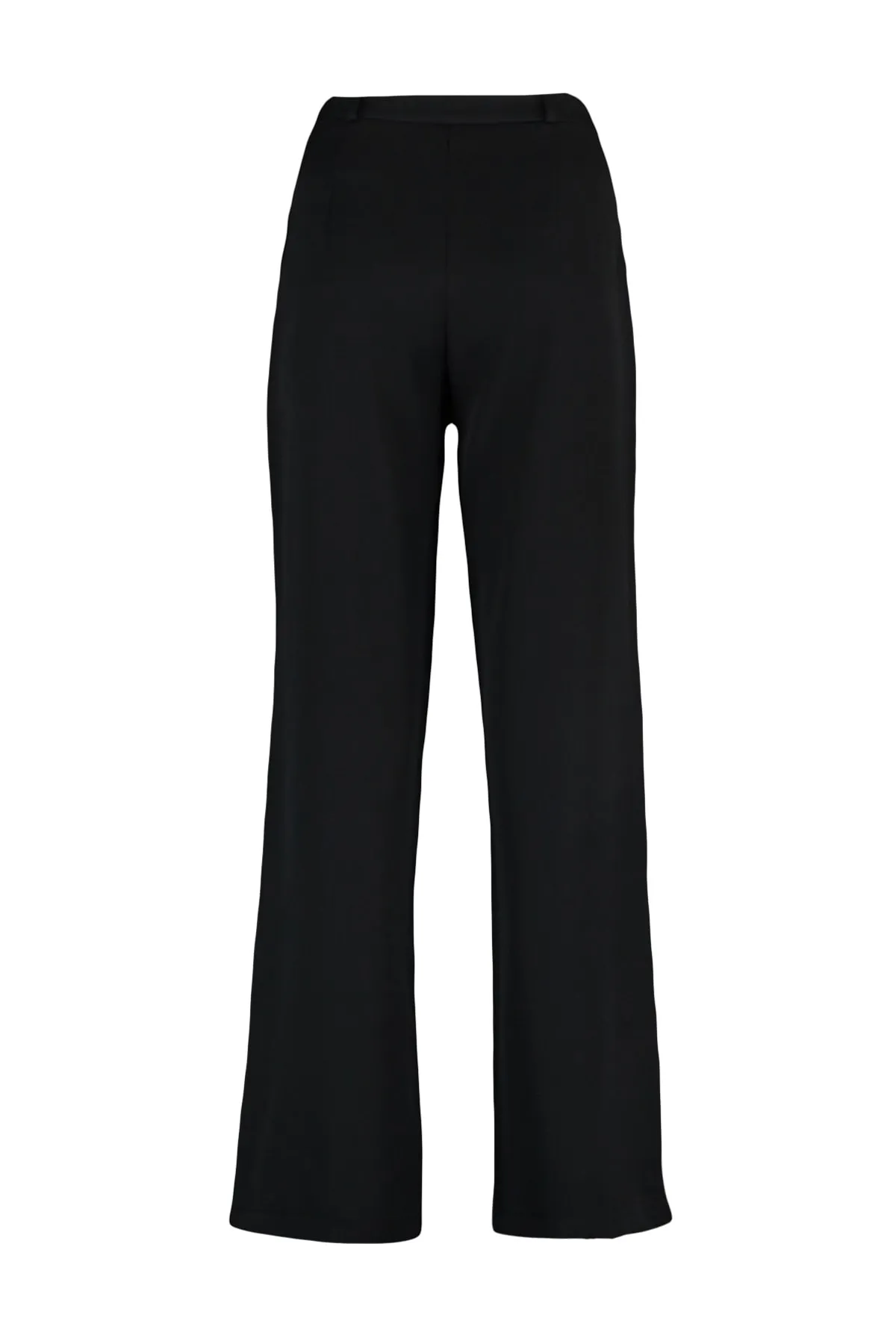 Trendyol Collection  Schwarze plissierte Webhose mit weitem Bein TWOAW22PL0475