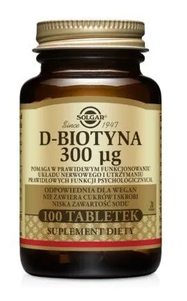 Solgar D-Biotin 300 mcg tablete