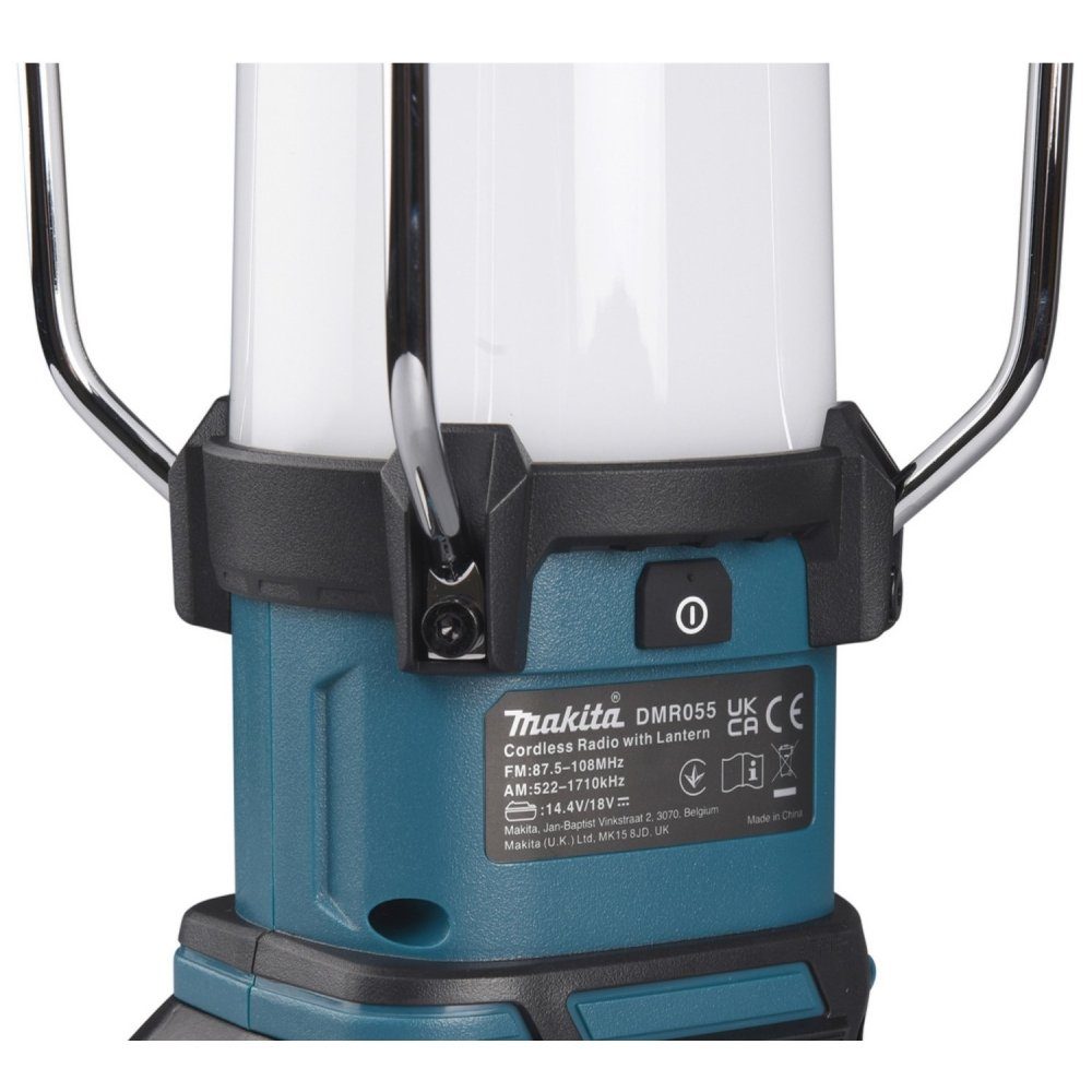 Makita DMR055 - Akku-Laternenradio - blau/schwarz Baustellenradio