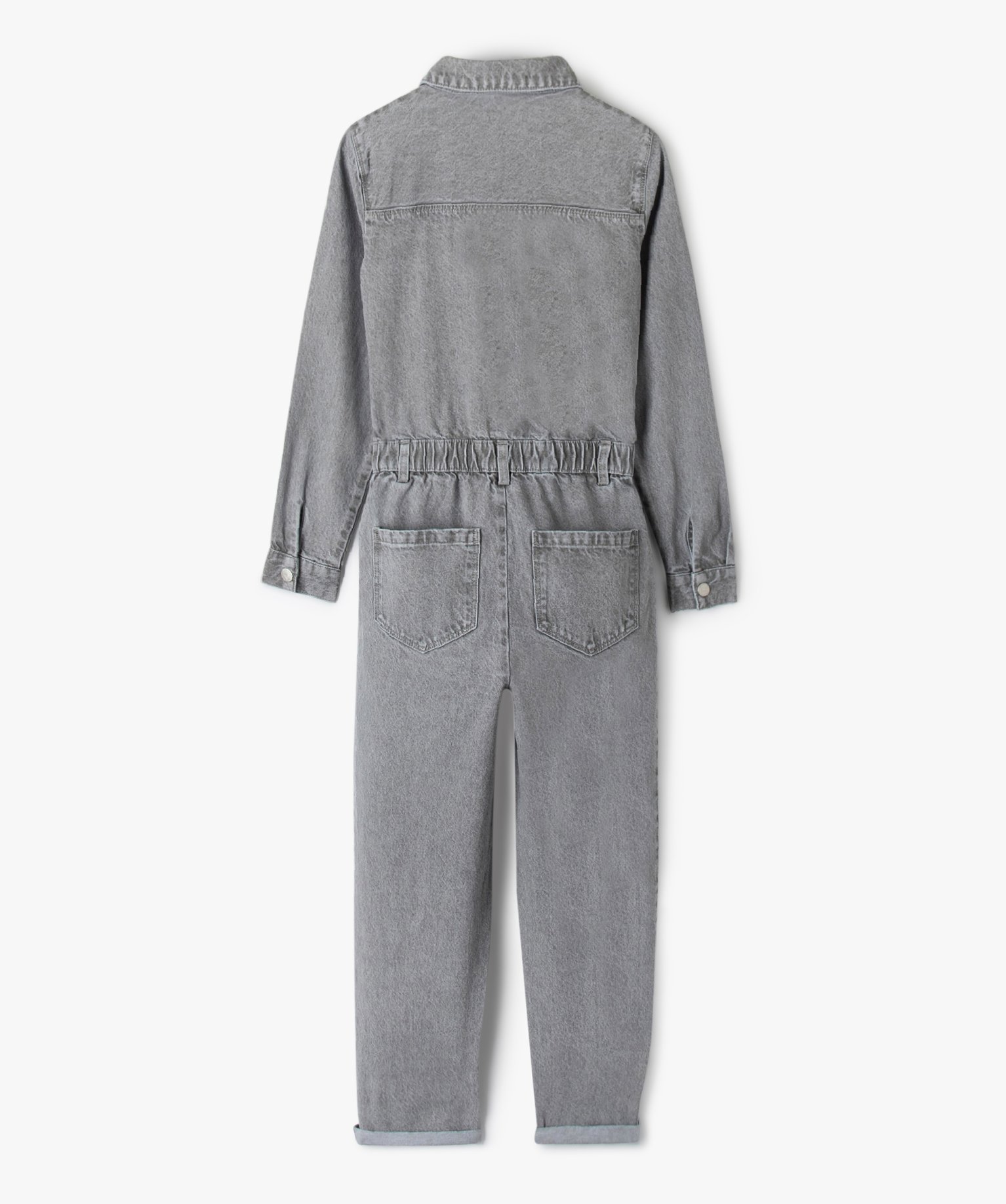 Combi-pantalon fille en jean - LuluCastagnette gris | GEMO