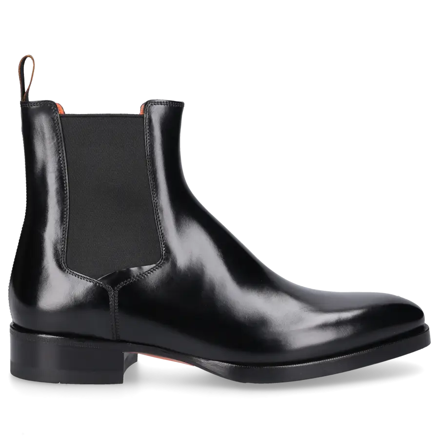 Santoni - Chelsea Boots 16755 Kalbsleder - schwarz