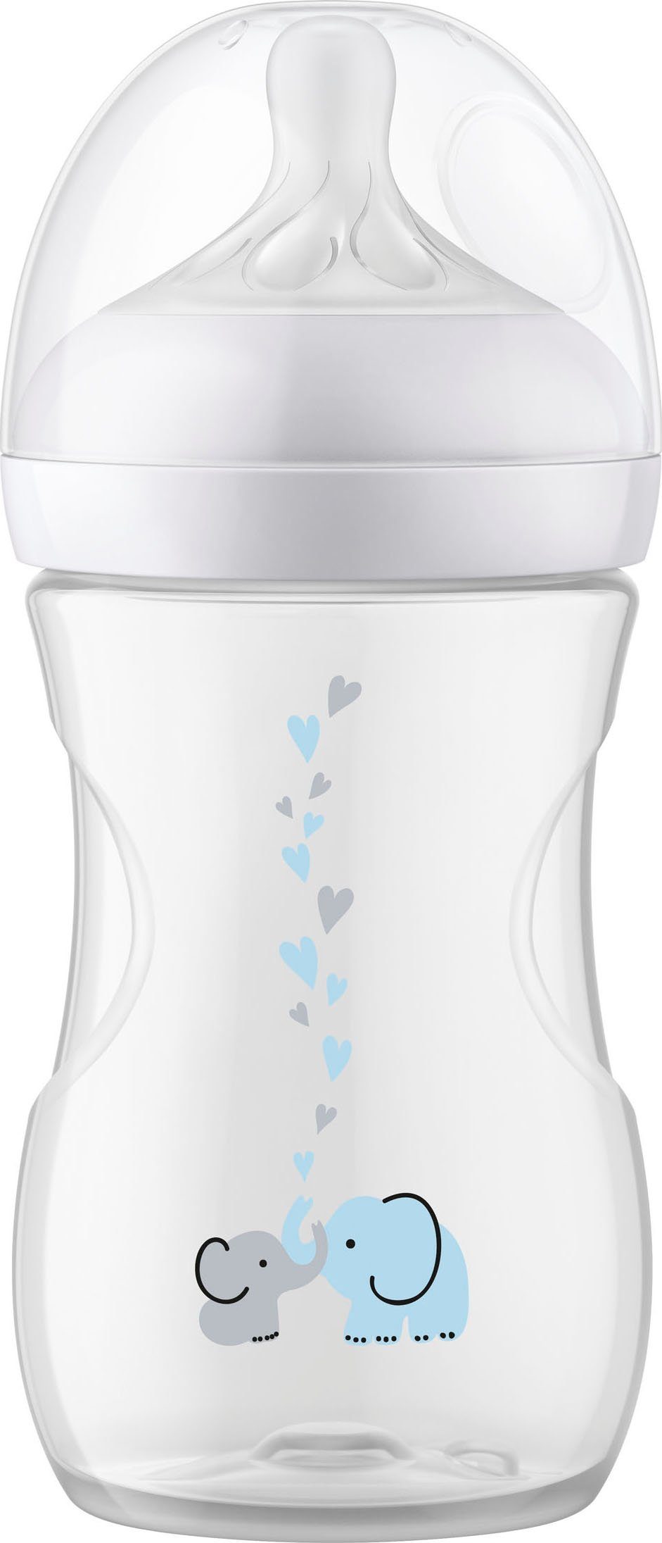 Philips AVENT Babyflasche Natural Response SCY673/81, mit dem AirFree Ventil, 260ml, ab dem 1. Monat