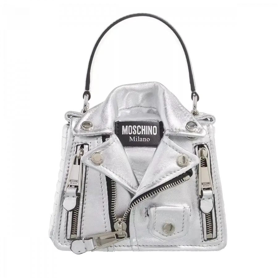 Moschino - Moschino Shoulder Bags Leder Silver - silber