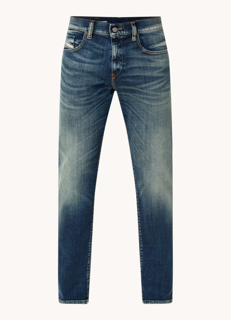 Vaqueros Diesel D-Strukt slim fit 2019, spalare inchisa la culoare