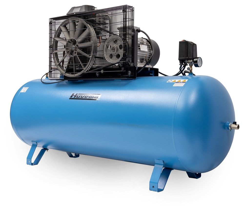 Huvema 21293 Keilriemen-Kolbenkompressor mit Ölschmierung 400 V – 500 Liter – 5,5 kW
