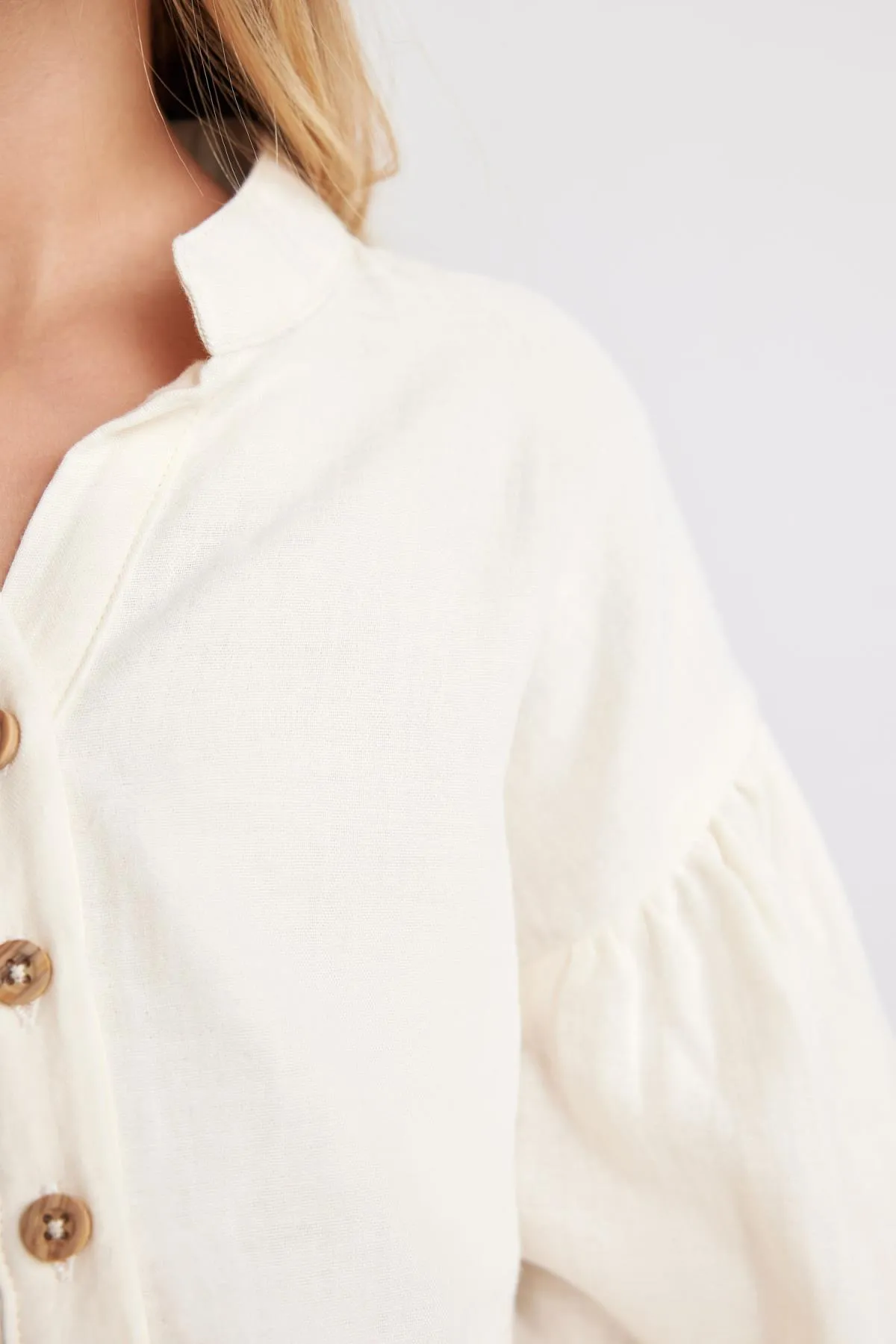 DeFacto  Mädchen-Musselin-Langarmshirt mit entspannter Passform