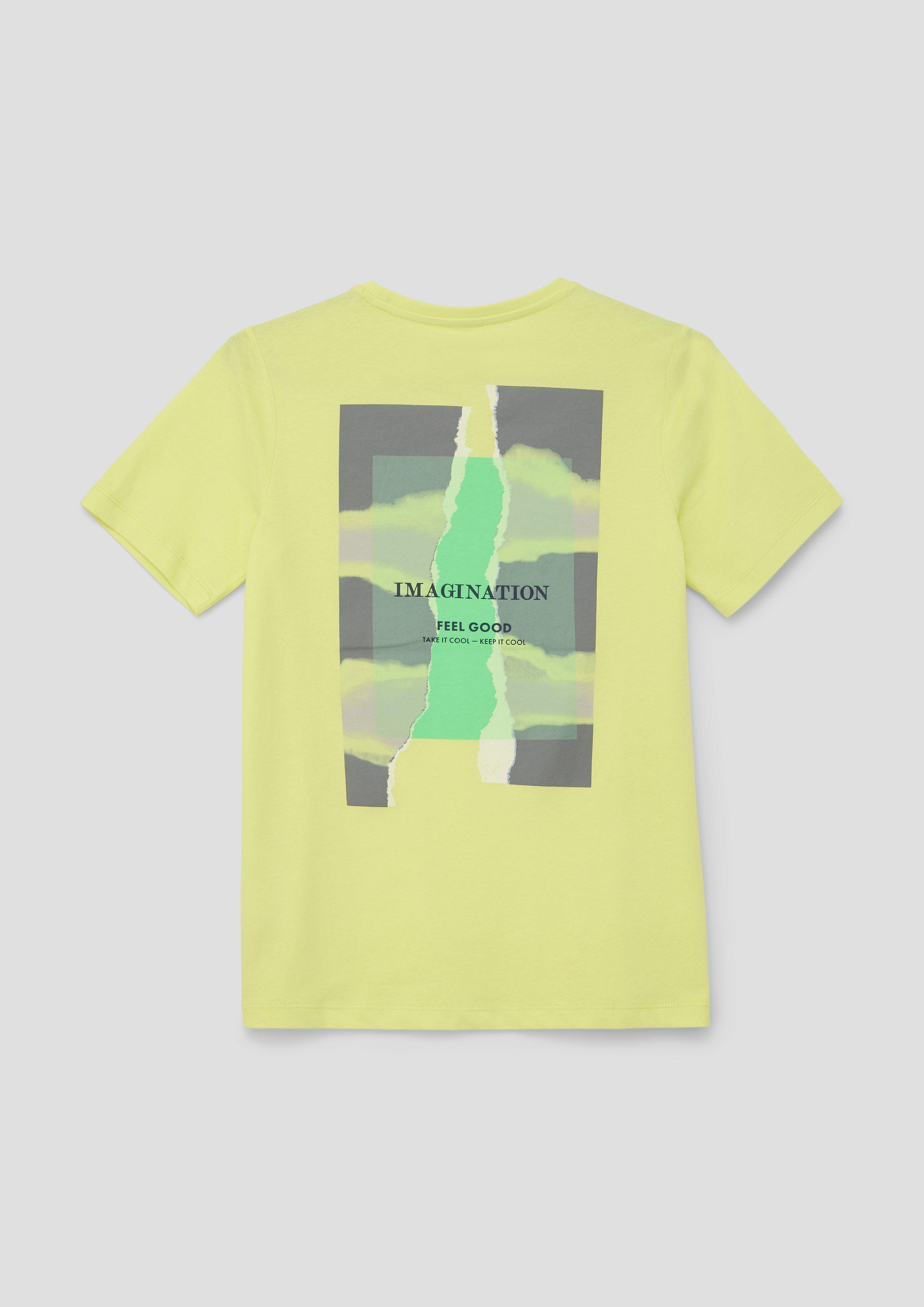 T-Shirt aus Baumwolle mit Rückenprint  2142881-7017