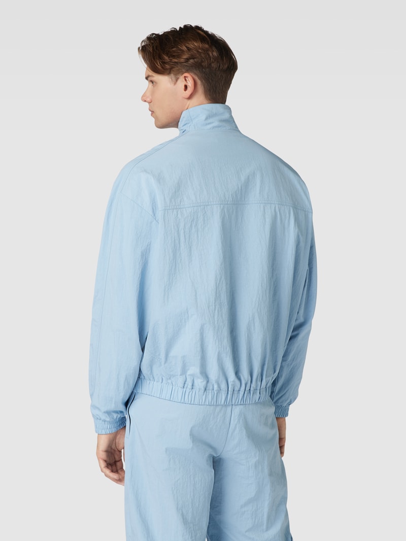Trainingsjacke mit Zweiwege-Reißverschluss Modell 'Track Suit' in rauchblau