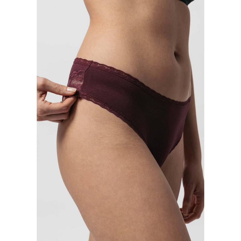 Snocks Slips mit Spitze aus Bio-Baumwolle Unterhose Damen