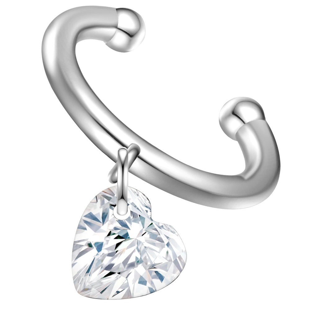Glanzstücke München Boucles doreilles Coeur Argent sterling Topaze en Argent Boucles d'oreilles