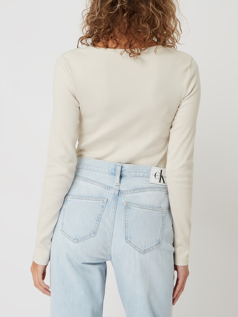 Body mit Stretch-Anteil  in offwhite