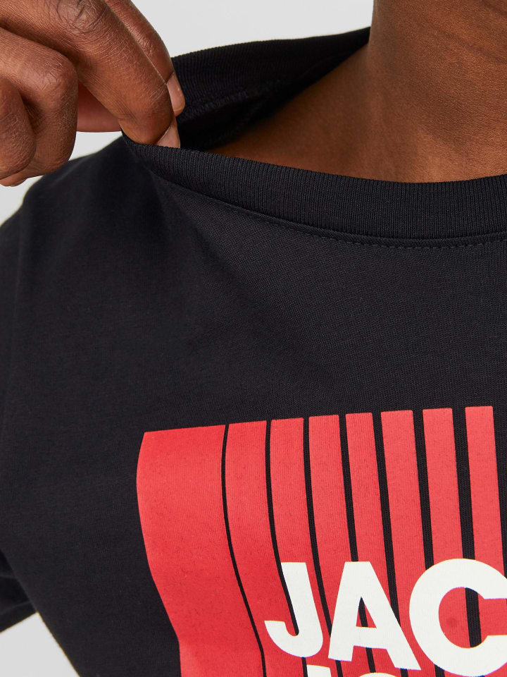 JACK & JONES Junior Langarmshirt in black günstig kaufen