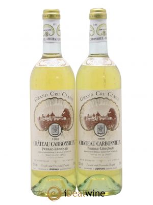Château Carbonnieux Cru Classé de Graves  1998 - Lot de 2 Bouteilles