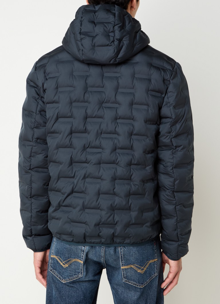 Replay Puffer jacket with zip and logo