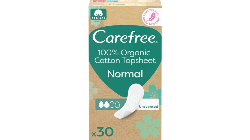 Carefree Slipeinlagen Organic Cotton Normal