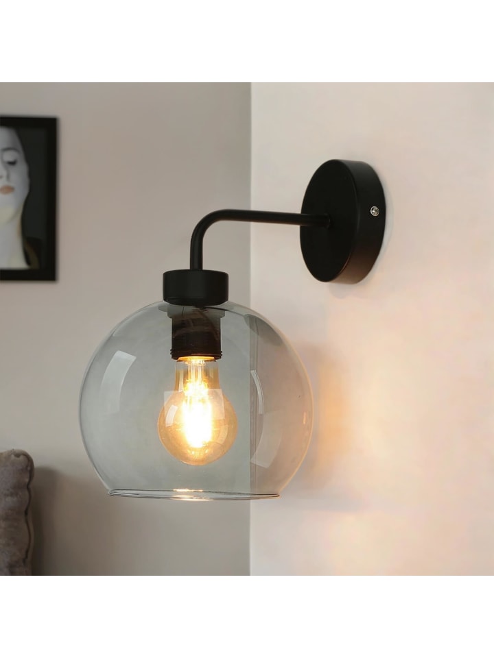 Licht-Erlebnisse Wandlampe in Schwarz Graphit günstig kaufen onesize