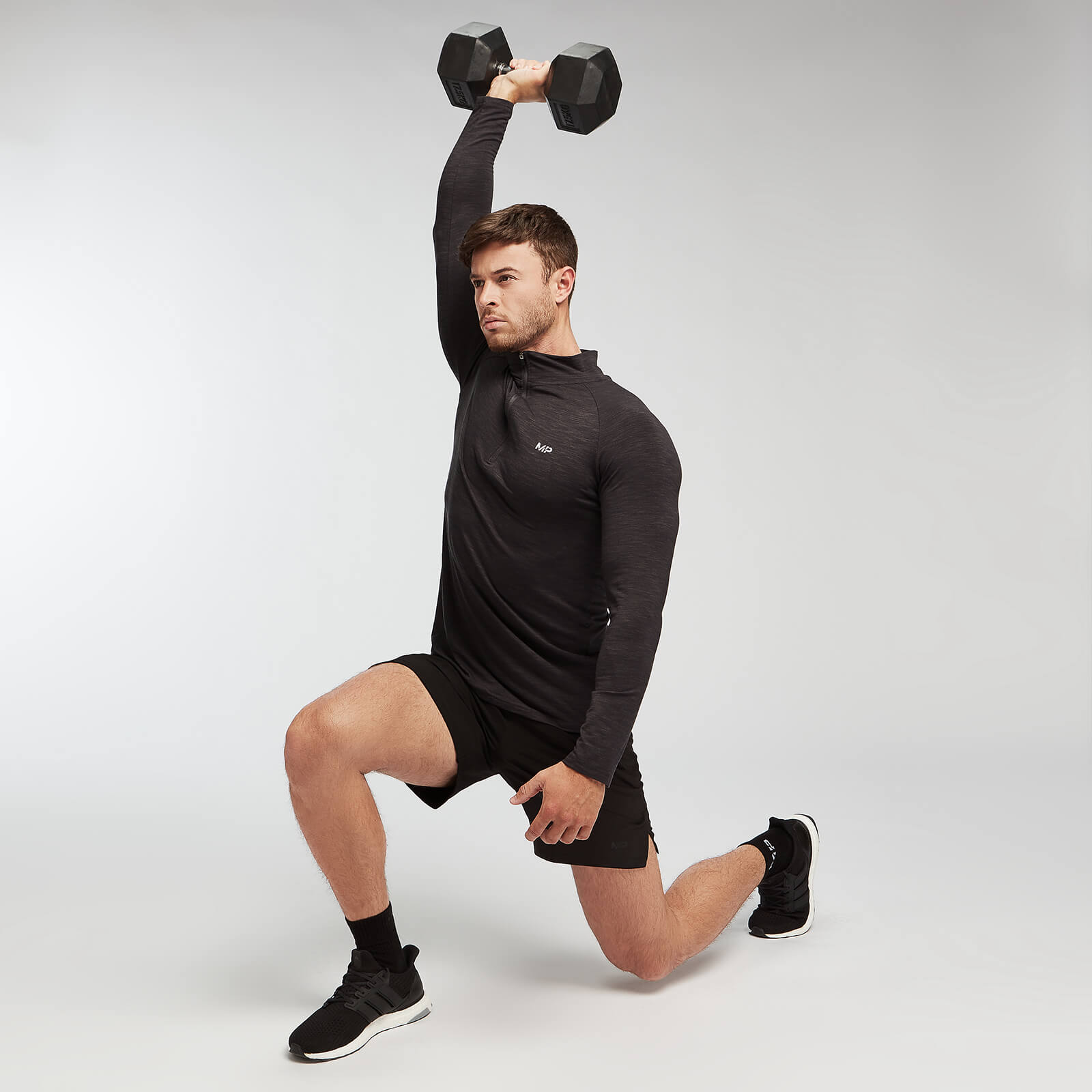 MP Performance 1/4 Zip - Noir et Gris