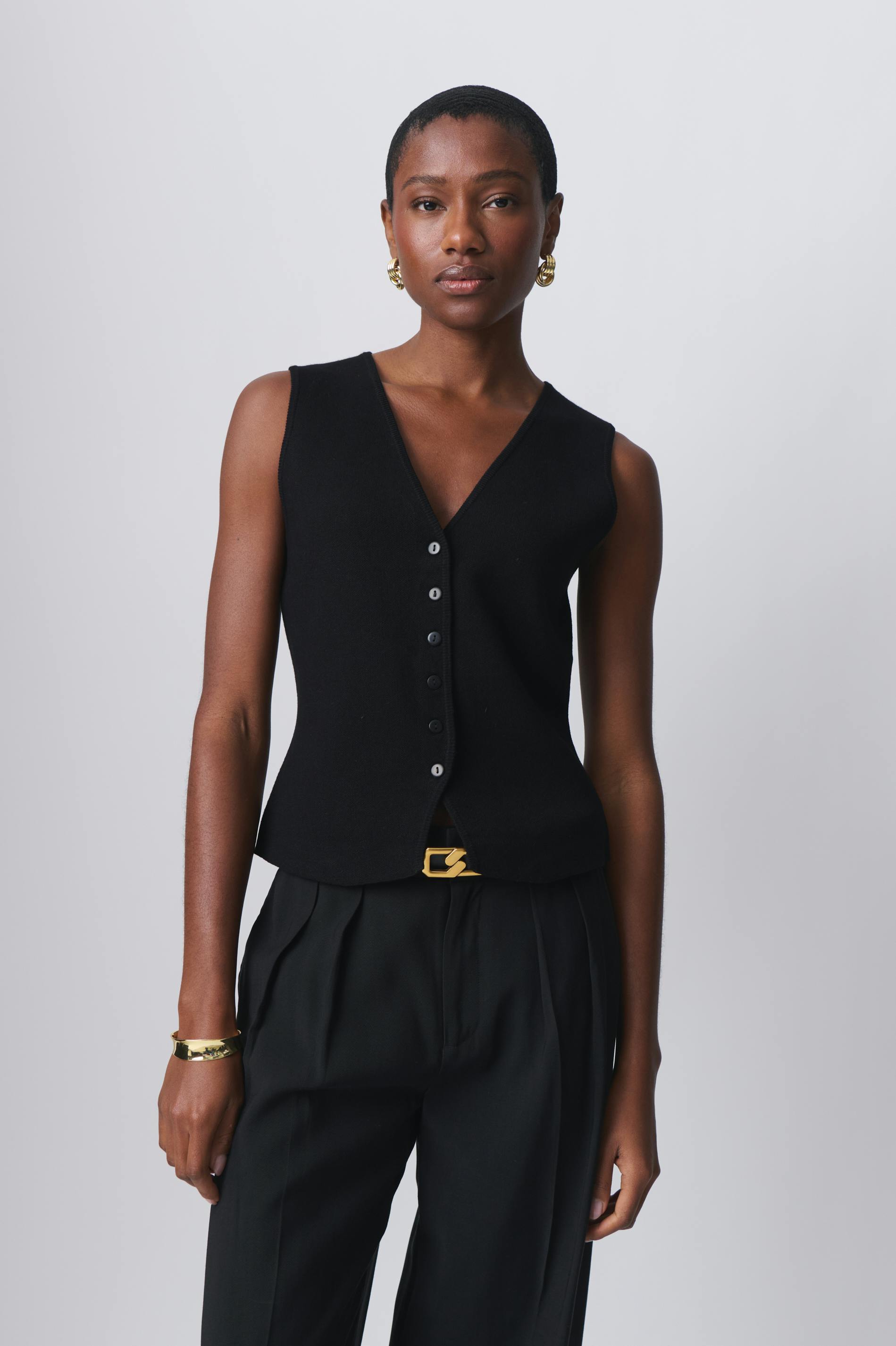 Knitted vest
