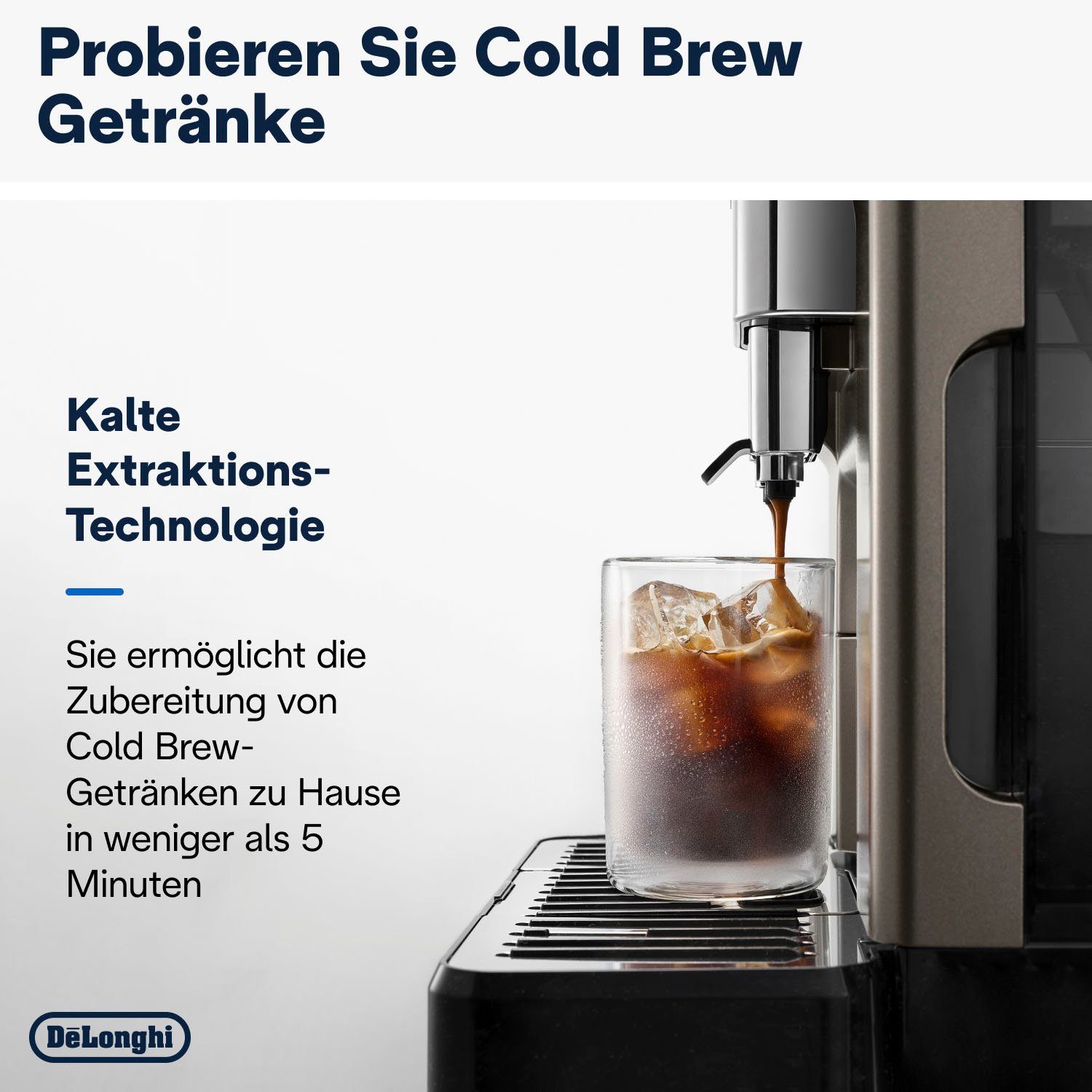 De'Longhi Kaffeevollautomat Eletta Explore Cold Brew Extraction ECAM450.86.T, Titan