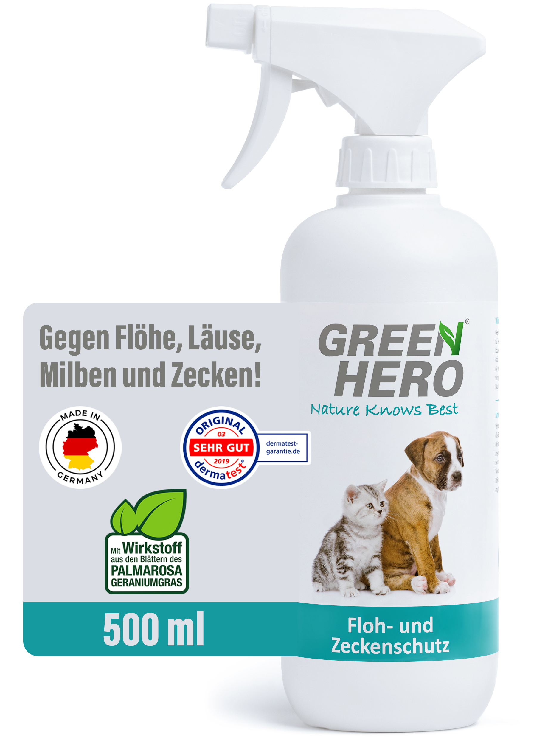 Greenhero Fellpflege Greenhero Floh- und Zeckenschutz