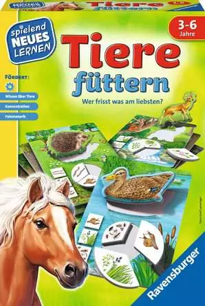 Tiere füttern - Kinderspiel ab 3 Jahren