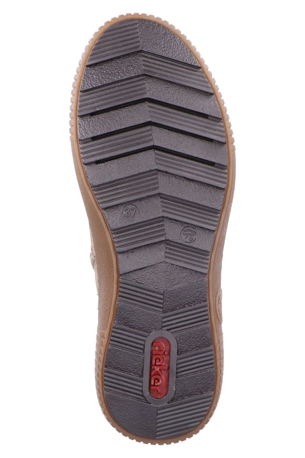 Rieker  Stiefelette - Grau - Flacher Absatz
