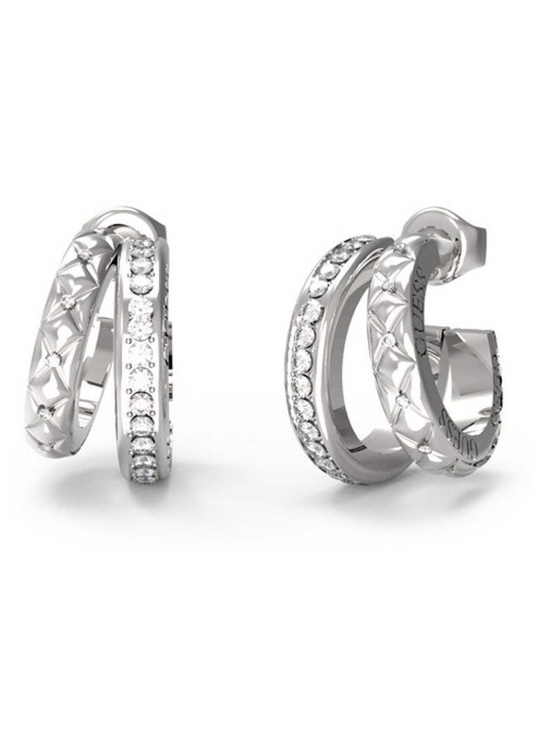 Σκουλαρίκια GUESS με κρύσταλλα JUBE04587JWRHT-U